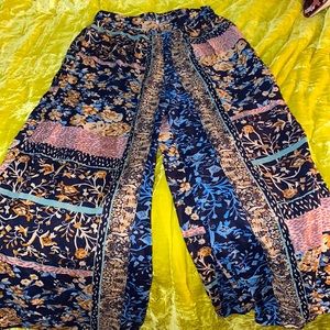 Wide Leg Boho Pants